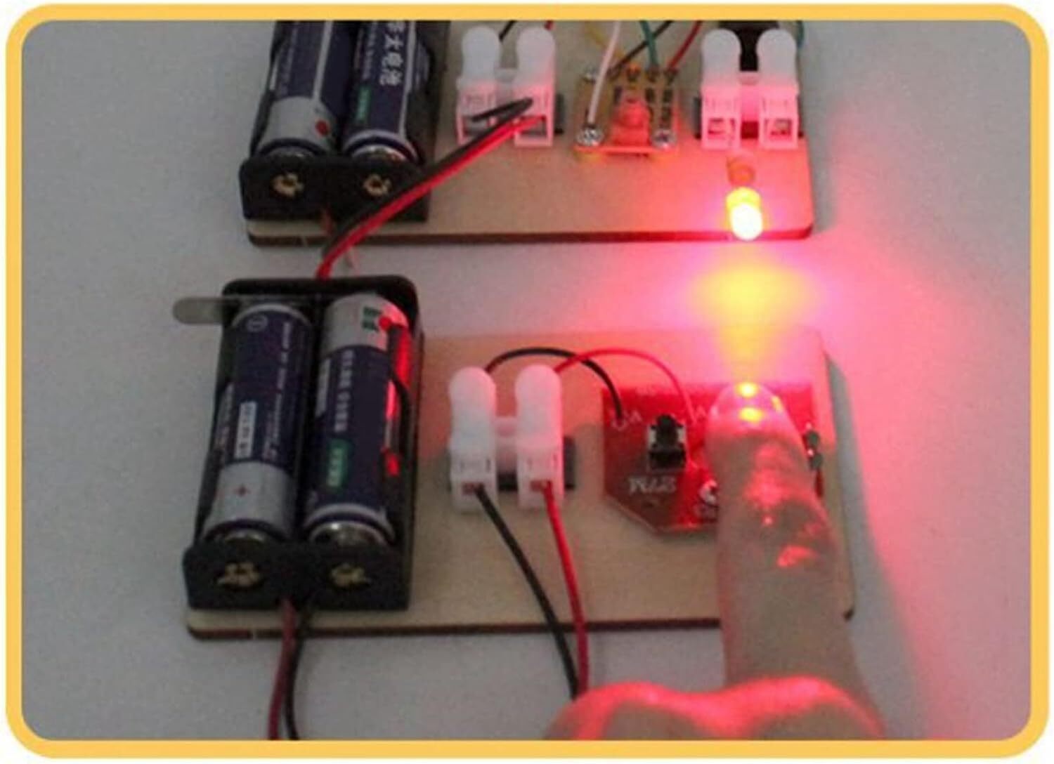 Kits-Learn Morse Code,a Telegraph MachineElectric Circuit Experiment(No Battery)
