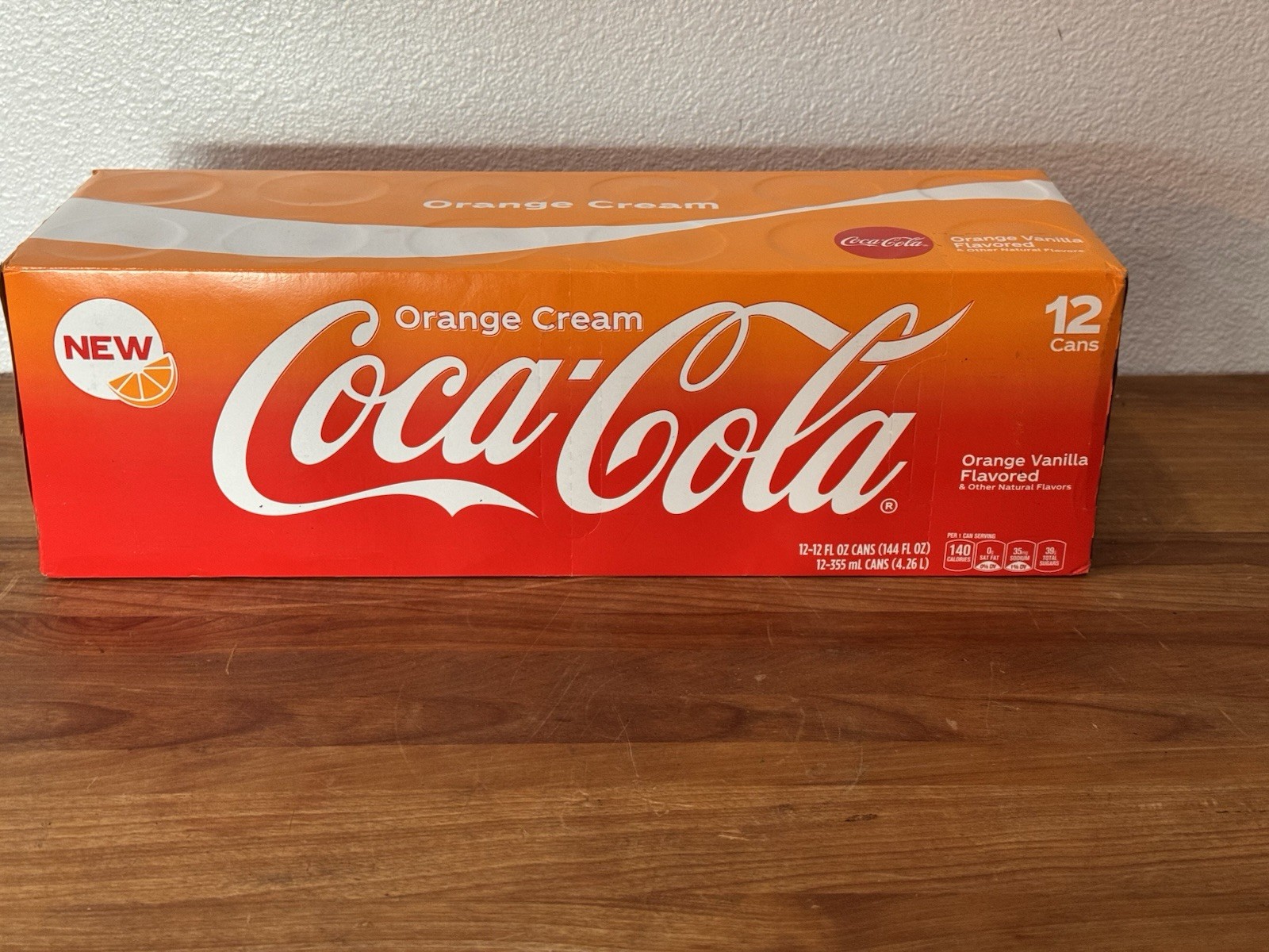 Coca-Cola ORANGE VANILLA 12 Pack 12oz Cans USA fridgepack Regular. New