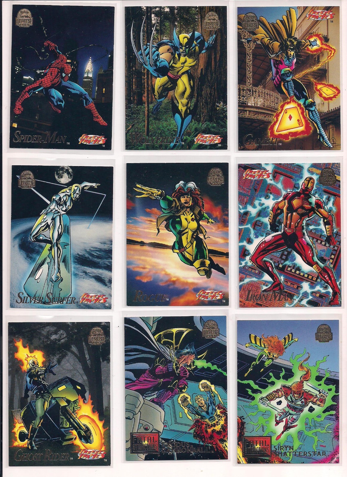 1994 Fleer Marvel Universe Trading Cards / U You Pick / Choose From List / bx4