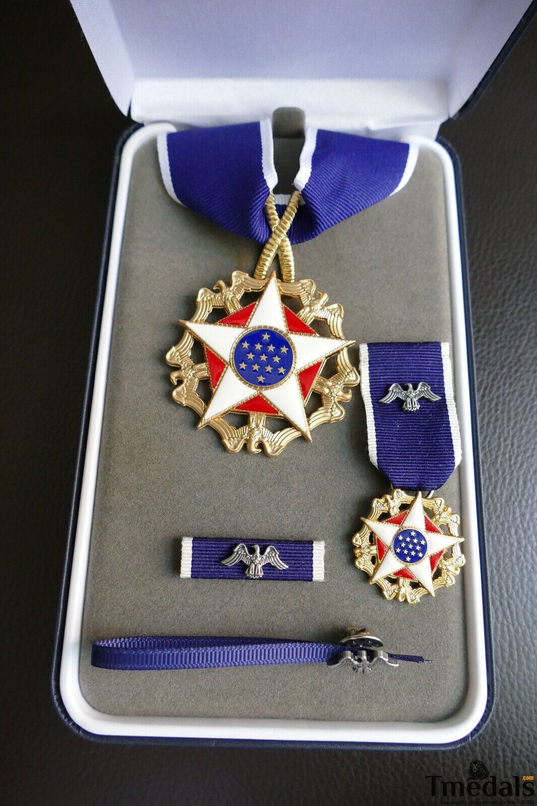 Cased U.S. Presidential Medal of Freedom Award Order replica full Set 1963–Now