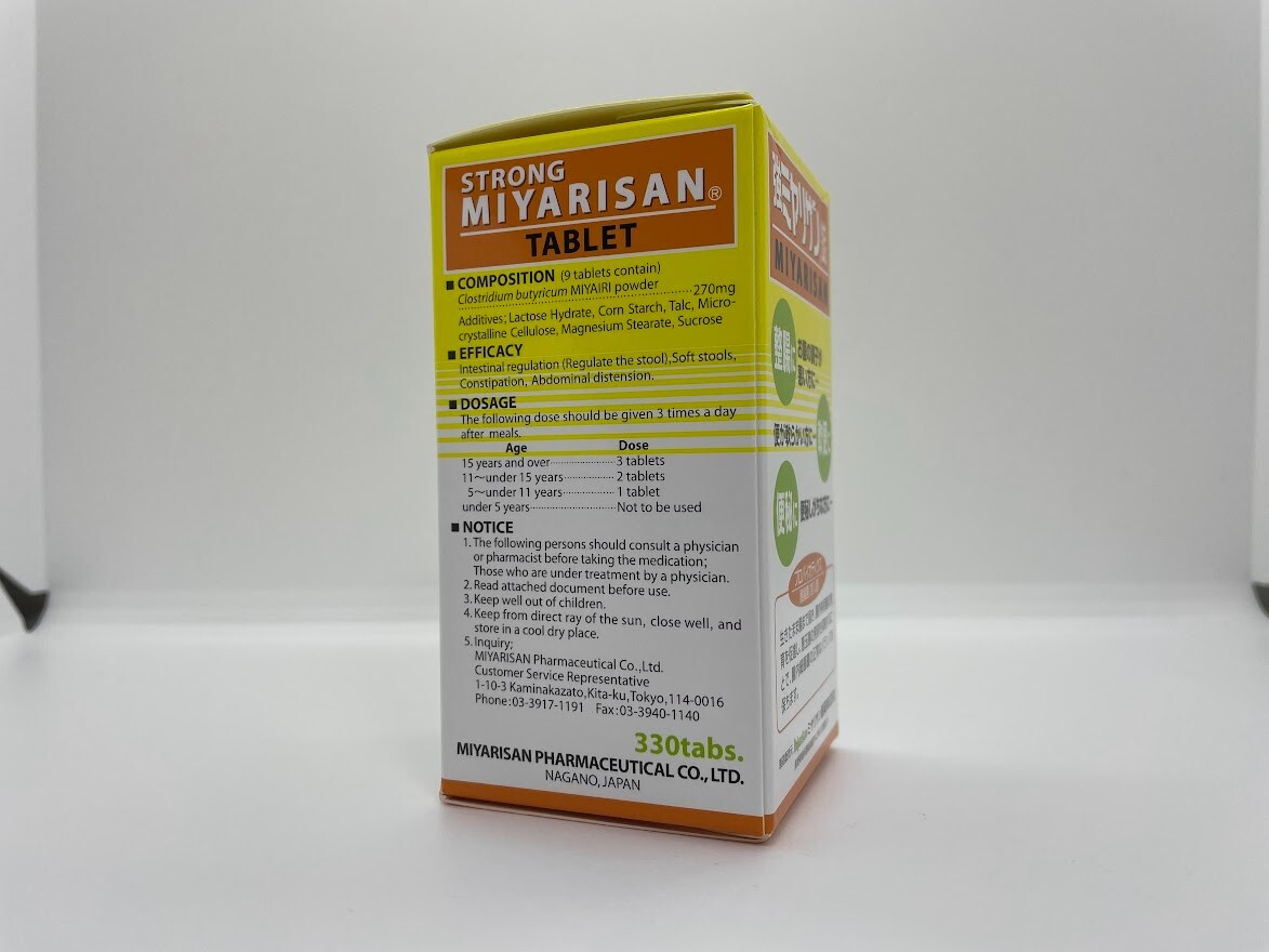 STRONG MIYARISAN 330-Tablet clostridium butyricum