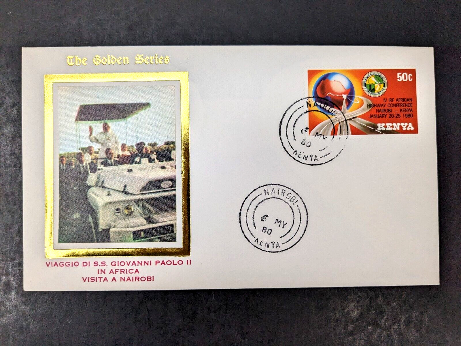 Pope John Paul II, The Golden Series Trip to African Countries Covers, Stamps