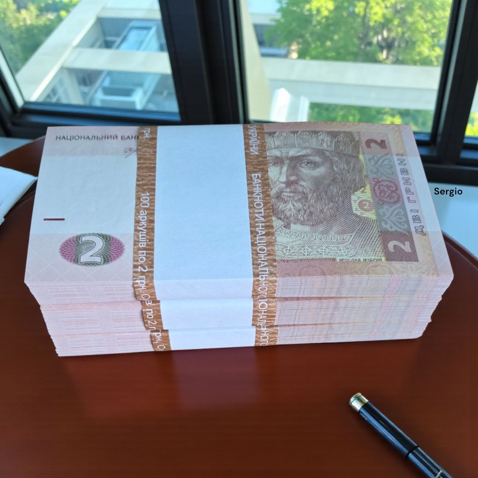 UKRAINE 2 Hryven X 100 PCS 2018 P-117 s. ЮК Bundle UNC Uncirculated