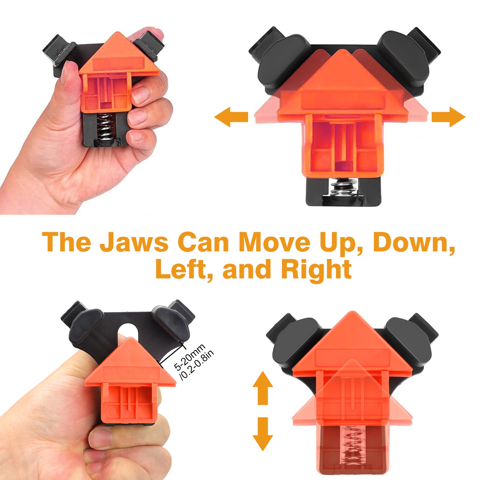 8x 90 Degree Right Angle Corner Clamp Woodworking Wood For Kreg Jigs Clamps Tool
