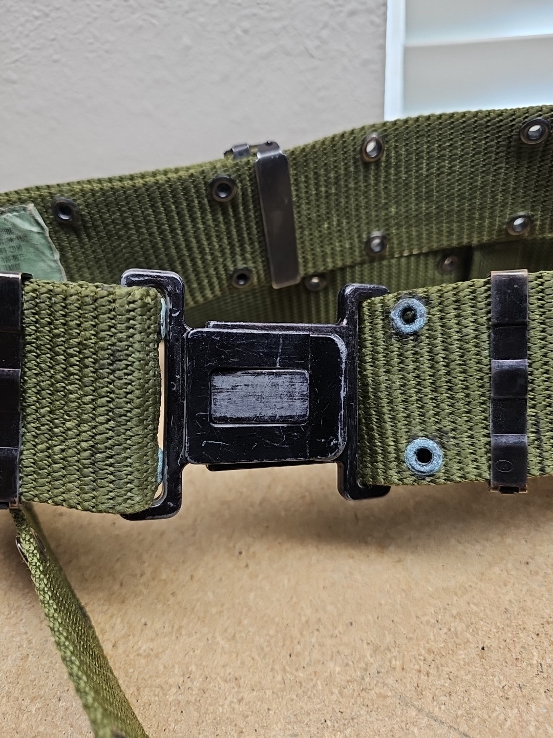 Large US Military Individual Equipment Belt ALICE LC-2 LC2 OD Green Army USGI E7