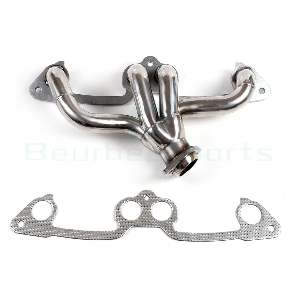 New For Jeep Wrangler 2.5L L4 Stainless Manifold Header w/ Gasket 1991-2002