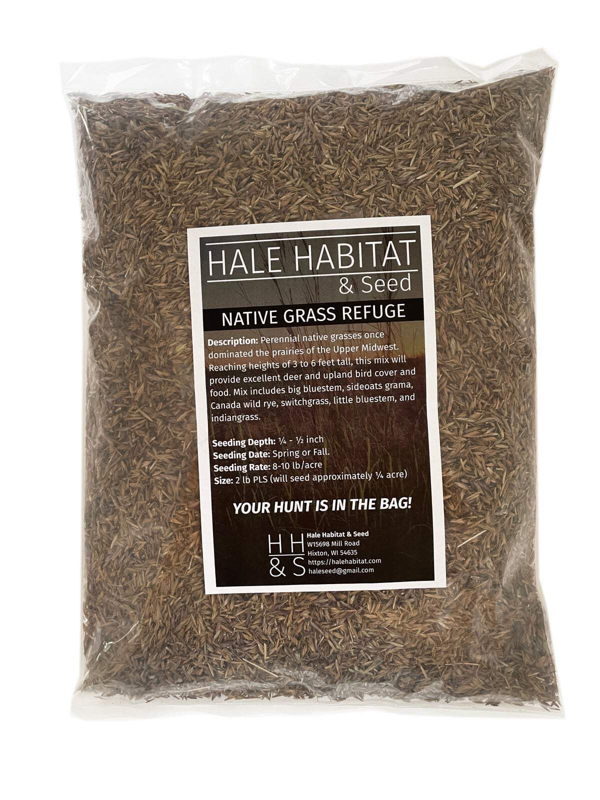 Native Grass Refuge Seed Mix for Warm Season Prairie Deer Cover