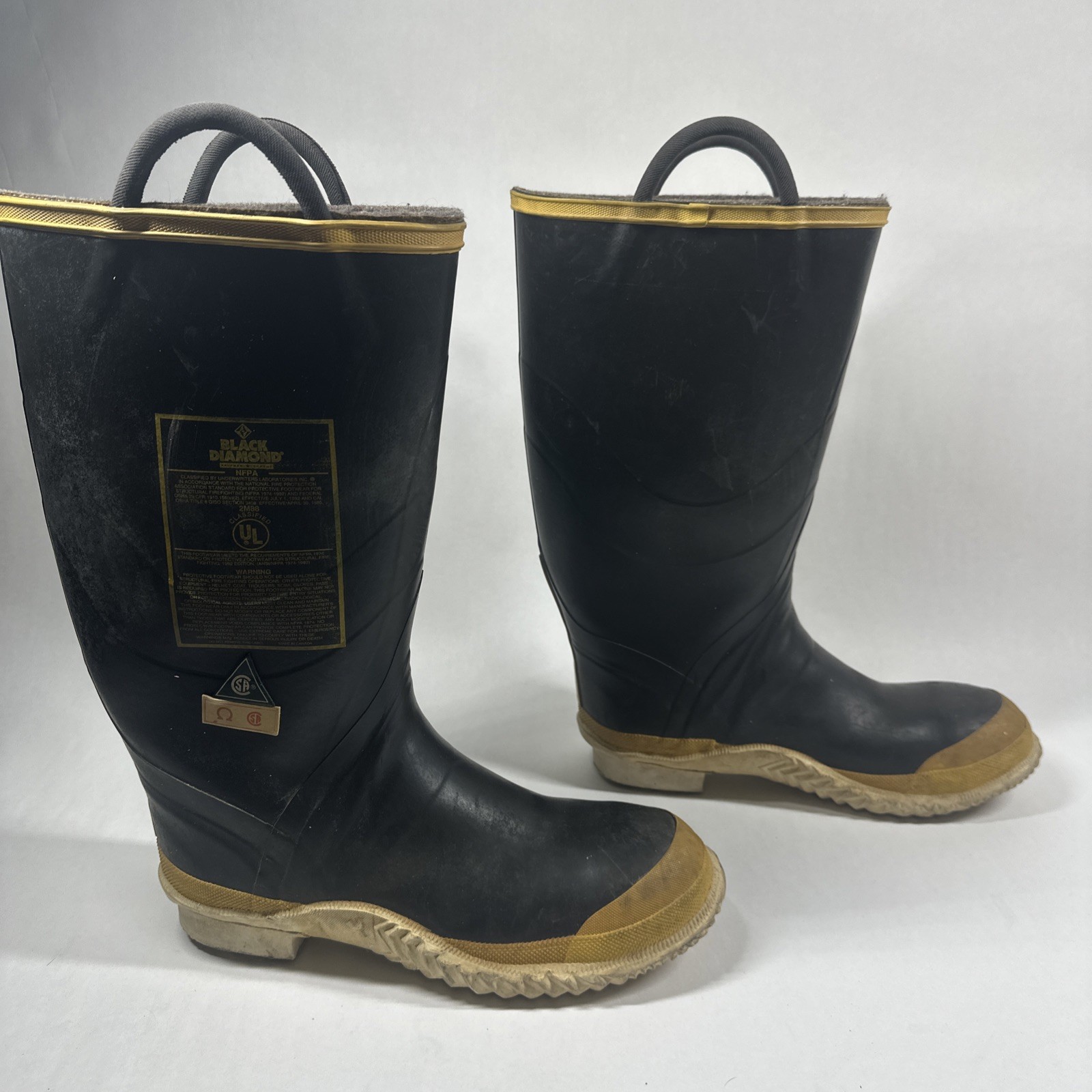 Black Diamond NFPA Fire Fighter Boots Size 11 M Made In Canada