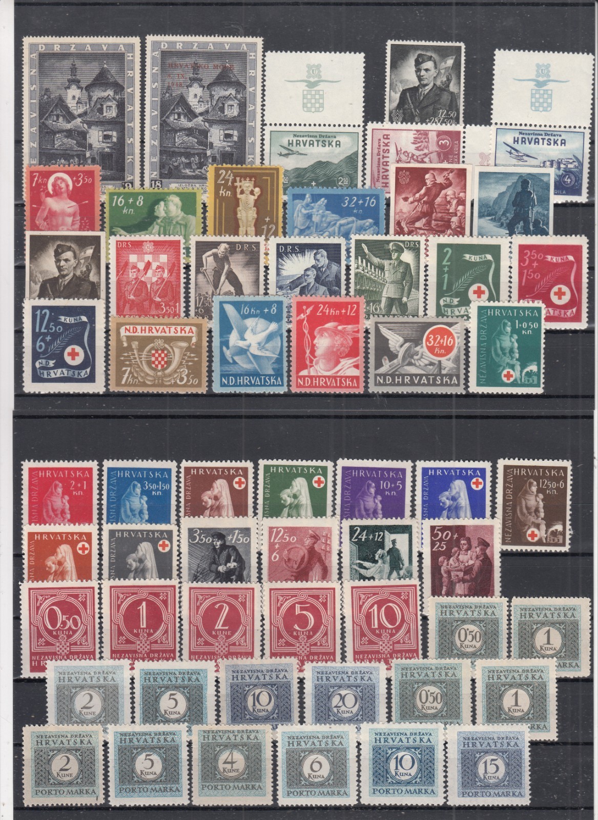 SV26669 / CROATIA – 1942 / 1944 SPLENDID MINT COLLECTION – HIGH CATALOGUE VALUE