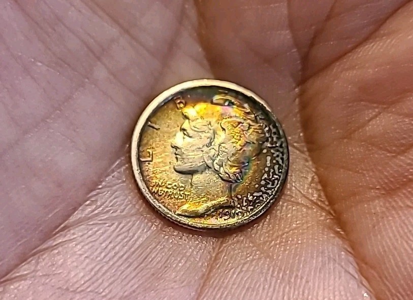 1919 P MERCURY DIME F+/XF BEAUTIFUL TONE