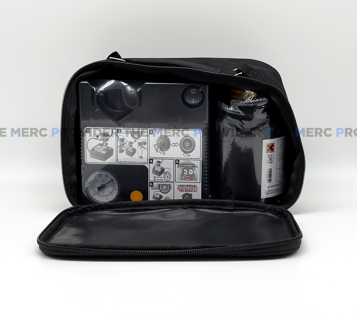 Universal Tire Repair Kit with Air Compressor & Sealant 450 mL | EXP 03/2029