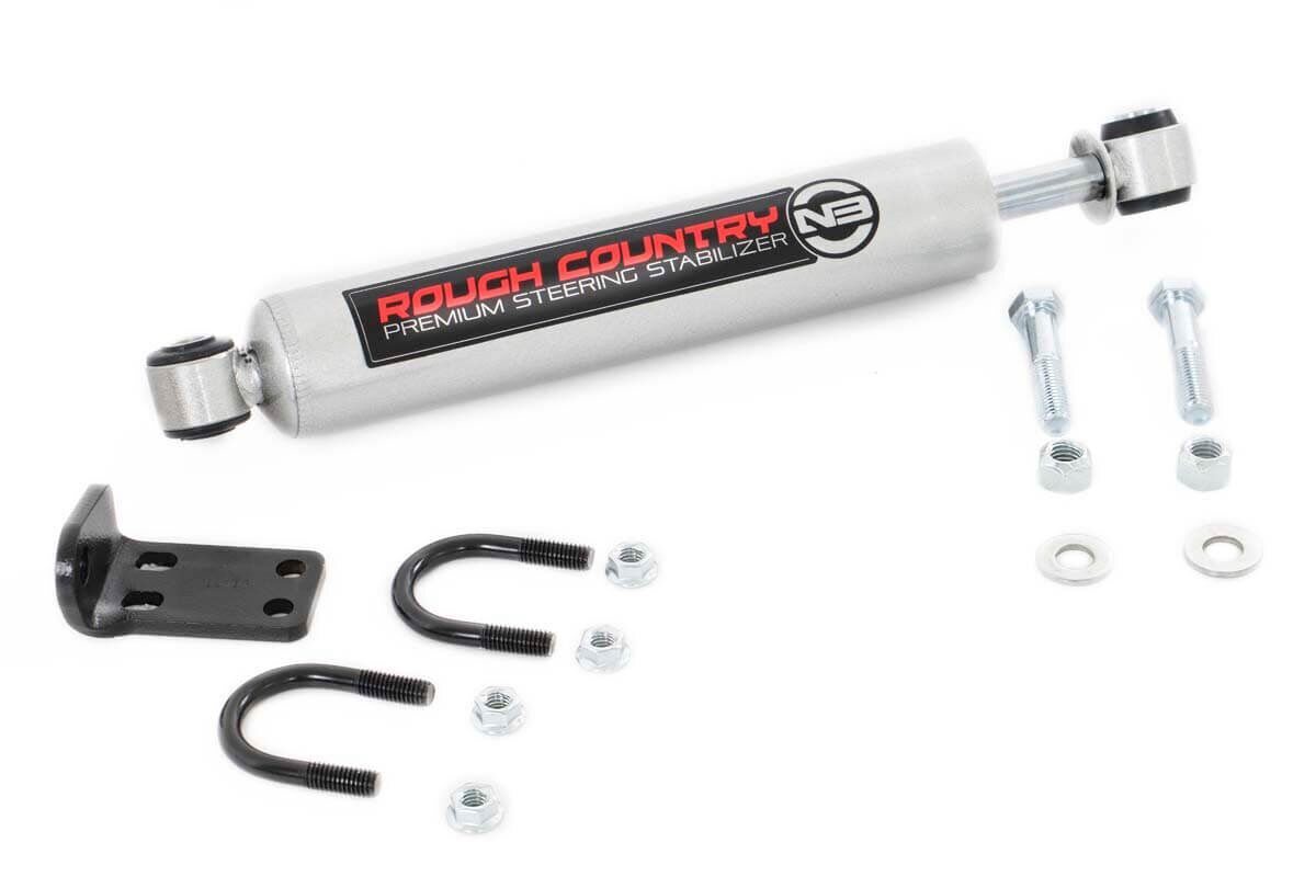 Rough Country N3 Steering Stabilizer Conversion Kit for 07-18 Jeep JK - 8731830