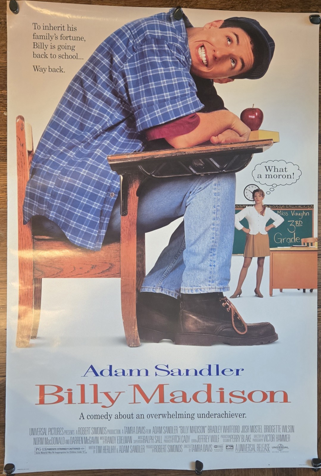 Billy Madison (1995) Original US Theatrical Movie Poster - D/S - 27x40"