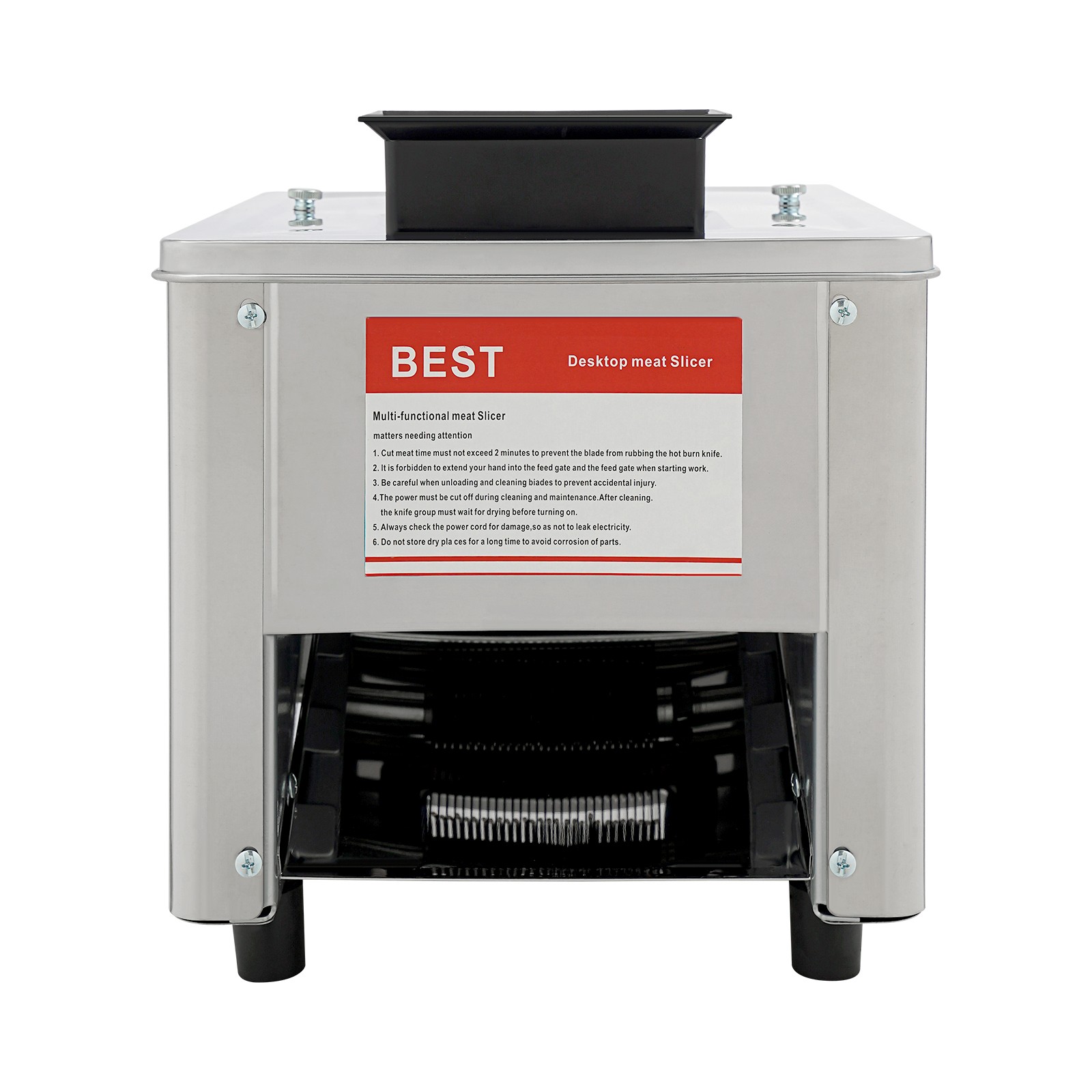 Meat Cutting Machine 150Kg/H Electric Meat Cutter Slicer 10mm Blade 850W 110V