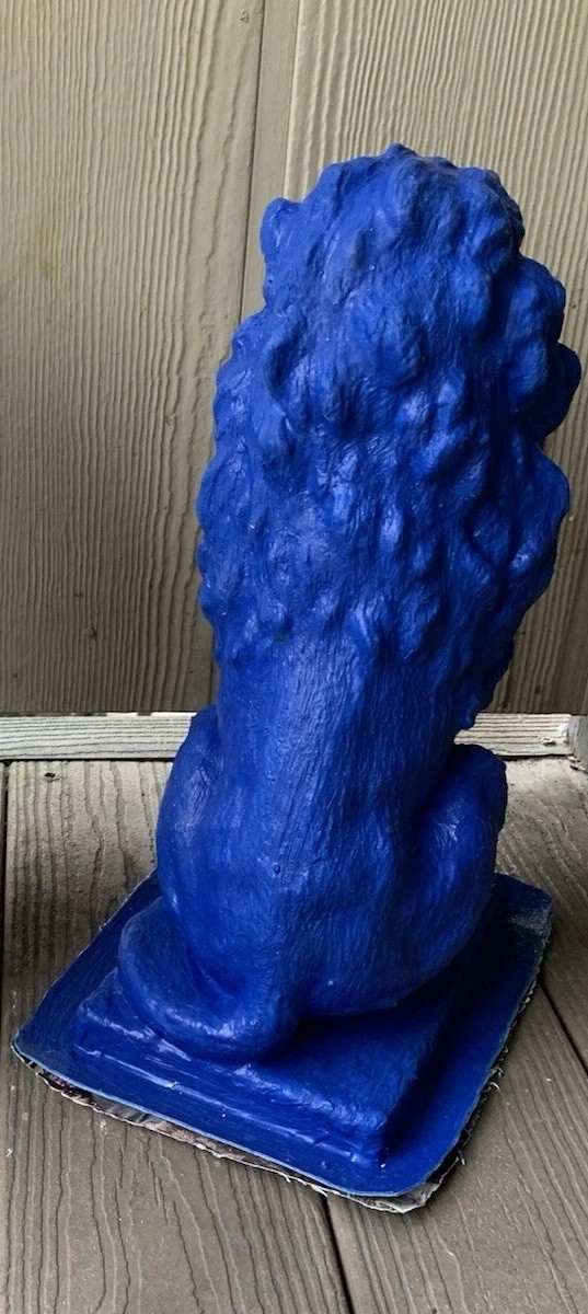 LATEX RUBBER MOLD + Fiberglass casing Large Lion H. 27” YKM-5084A Made In USA