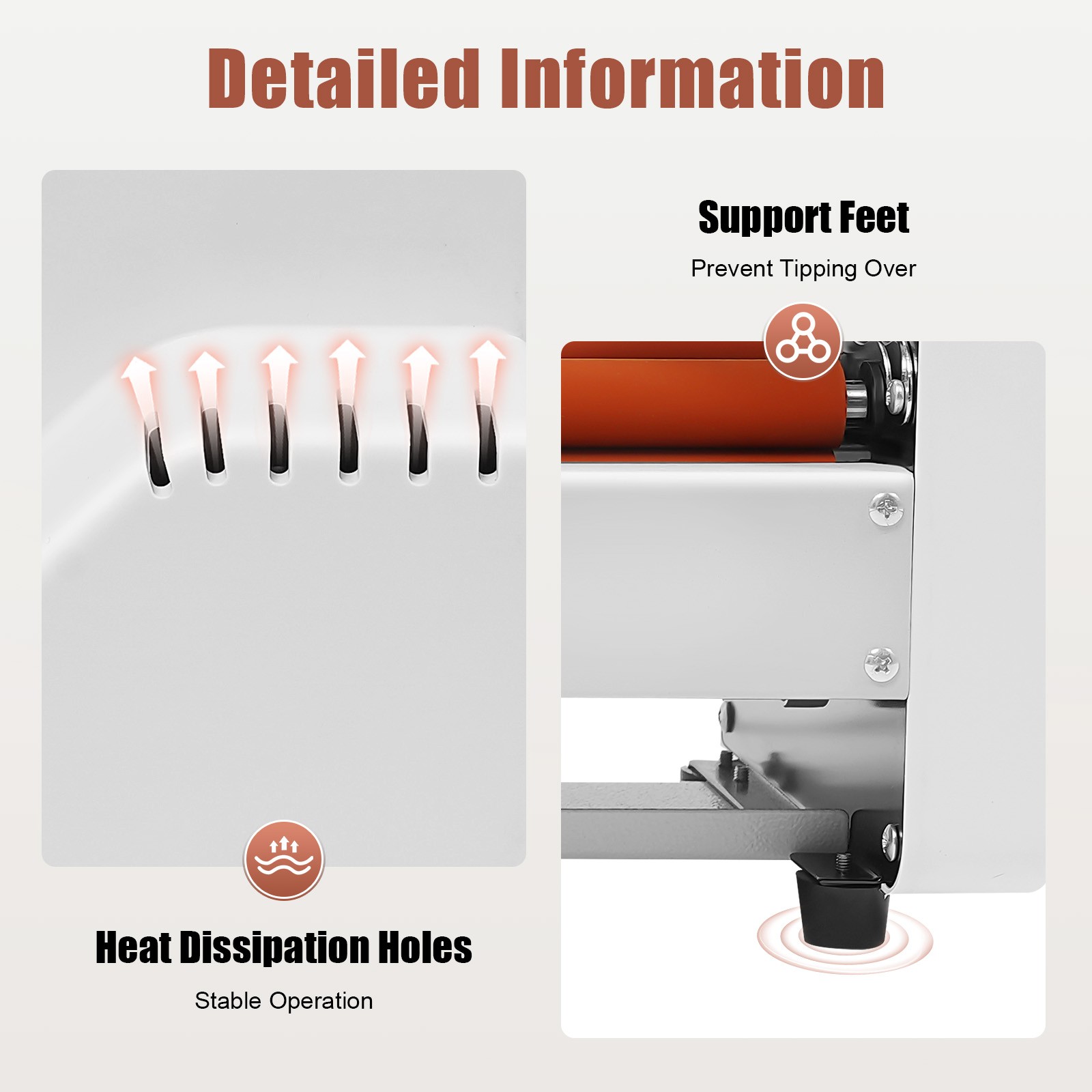 Hot Cold Roll Laminator Single & Dual Sided Digital Display Laminating Machine