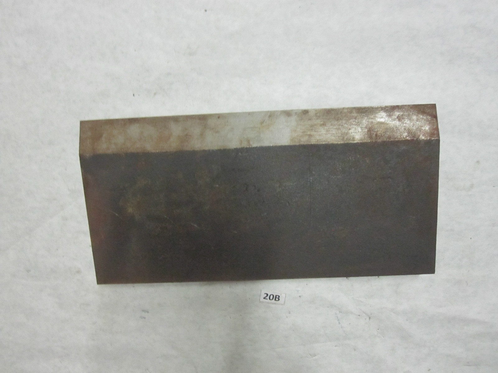 Hydraulic press brake die plate 12” x 6” x 1