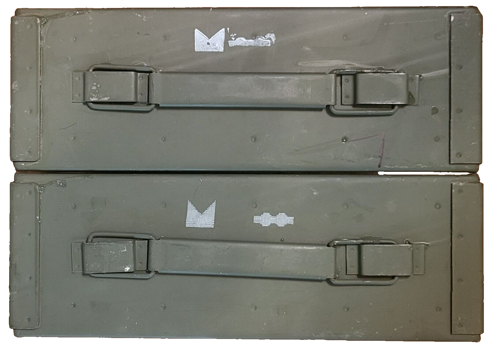 2 M19A1 .30 Cal 7.62x51mm Ammo Cans Excellent Condition