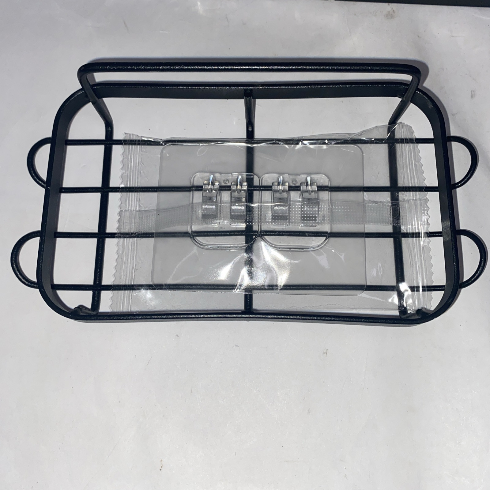 5 Pack Black Shower Caddy No Drill, Bathroom Organizers Removable Hooks - New