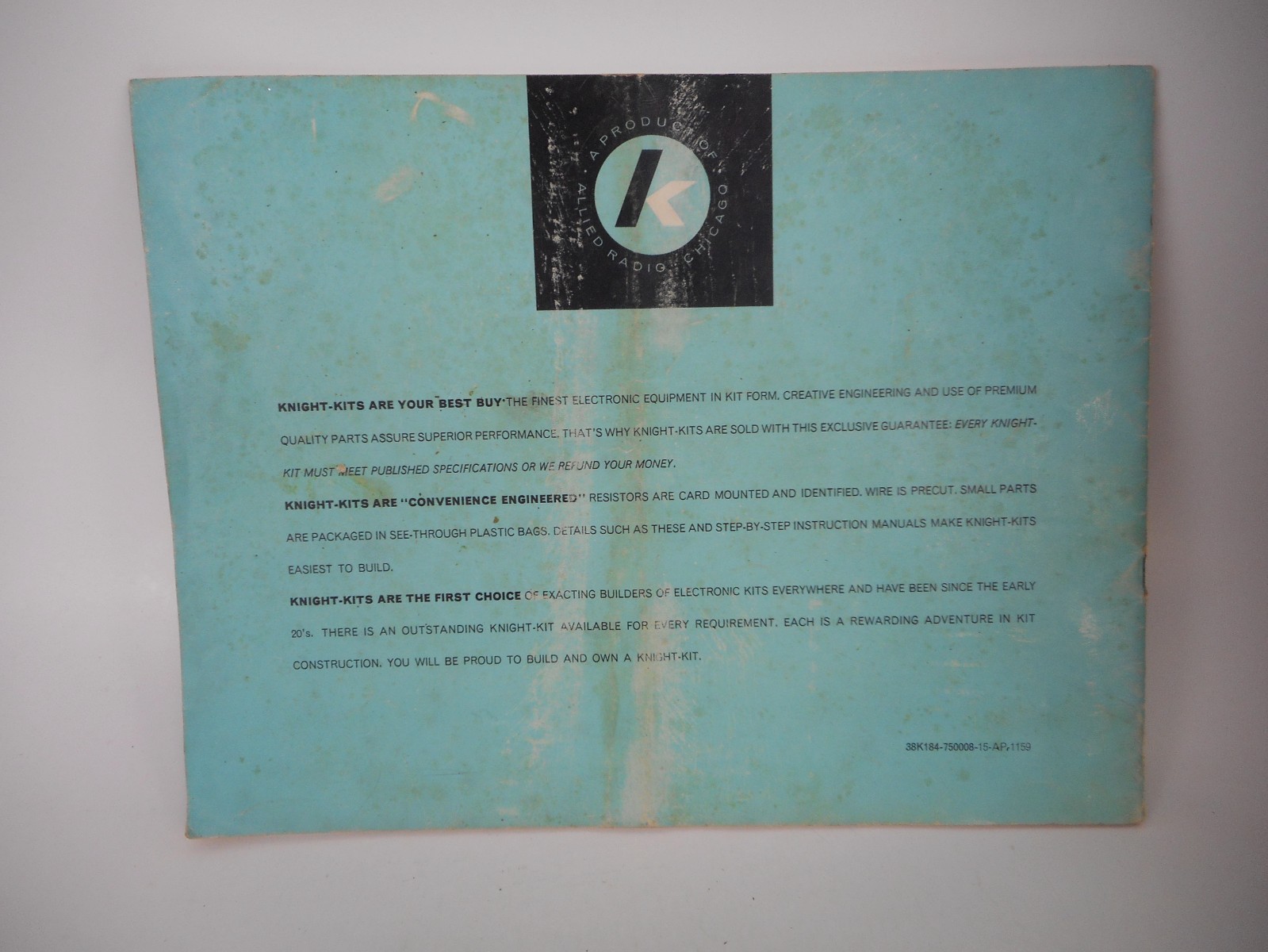 Assembly Manual Knight-Kit 83 Y 124 RESISTOR-CAPACITOR TESTER