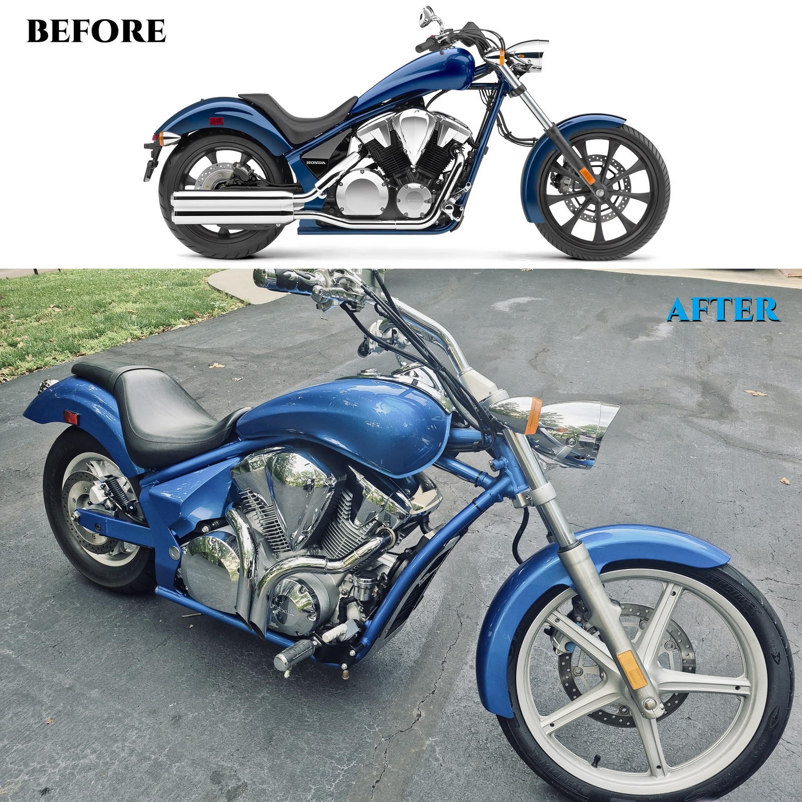 LAF Drag Pipes for Honda VT1300 Fury/Sabre/Stateline/Interstate 2010-2024