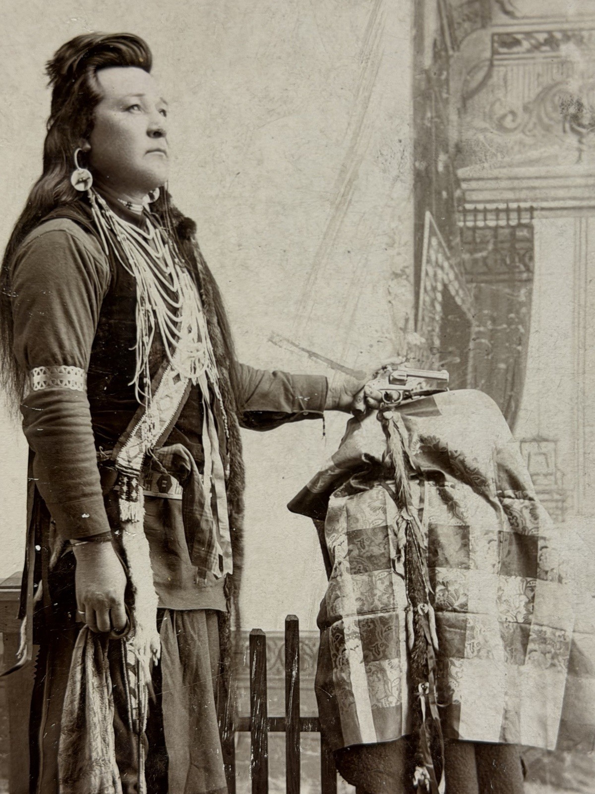 Vintage Native American Indian Photograph of Camanche Leader Quanah Parker