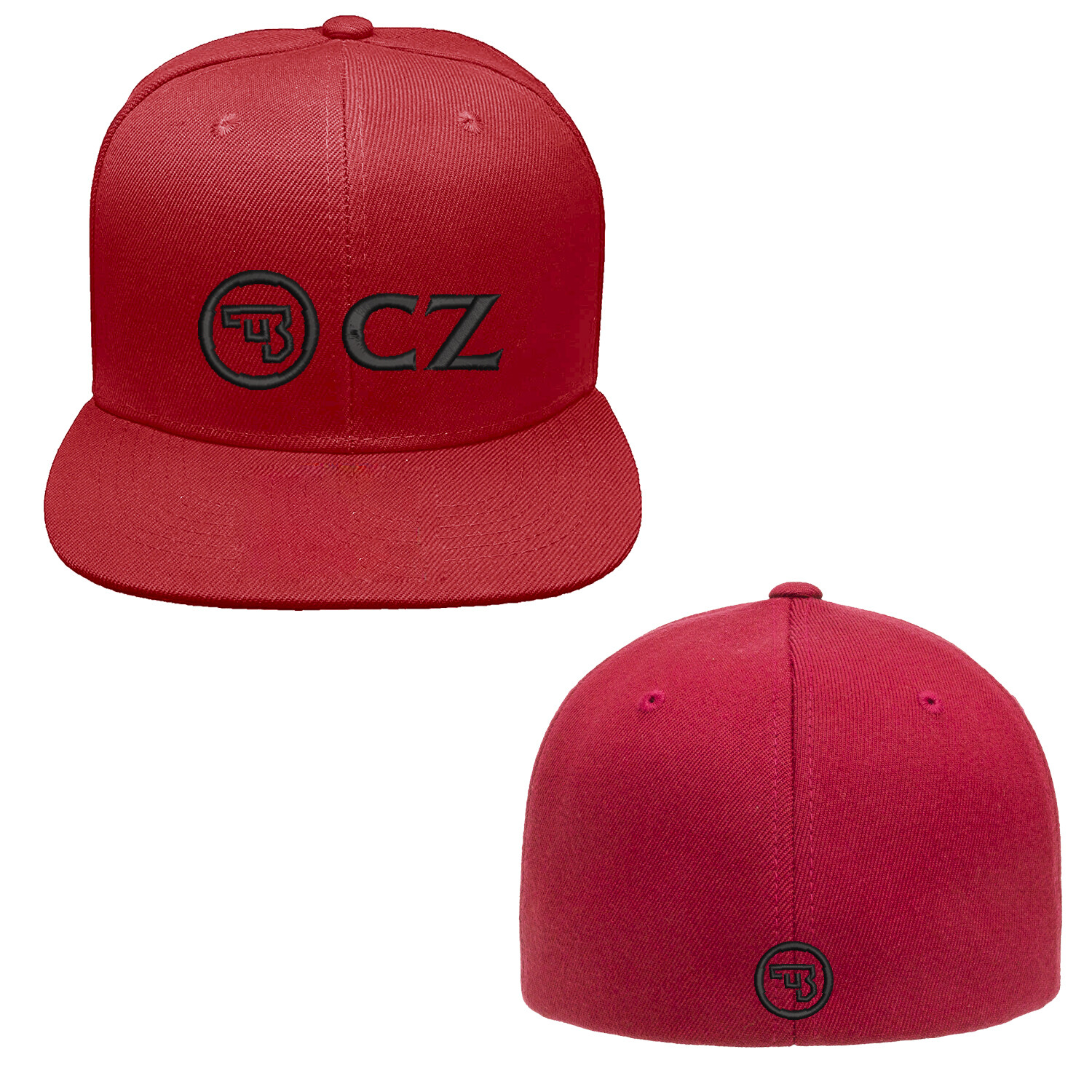 CZ Logo Embroidered Flexfit Hat Front and Back Stitch, Various Colors Available