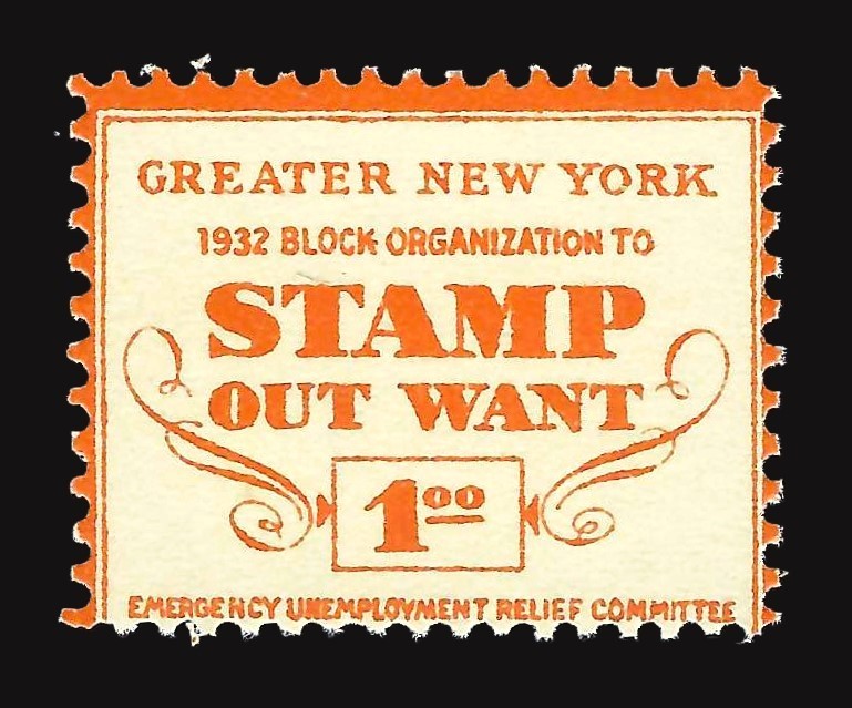 1932 New York Unemployment Relief Stamp - $1 Value
