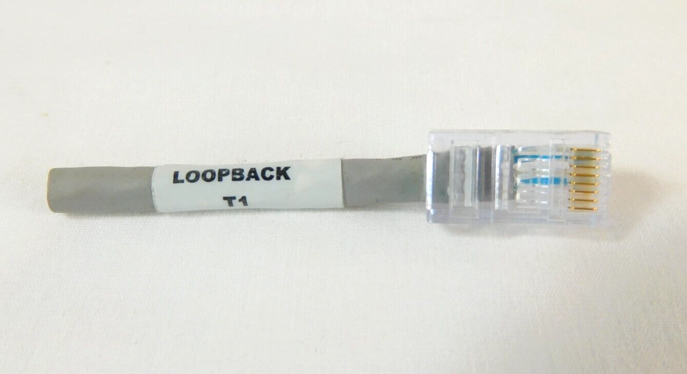 T1 Loopback Plug CSU DSU Loopback Cable Pinned 1-4 2-5 LPBK-T1 - QUANTITY OF 10