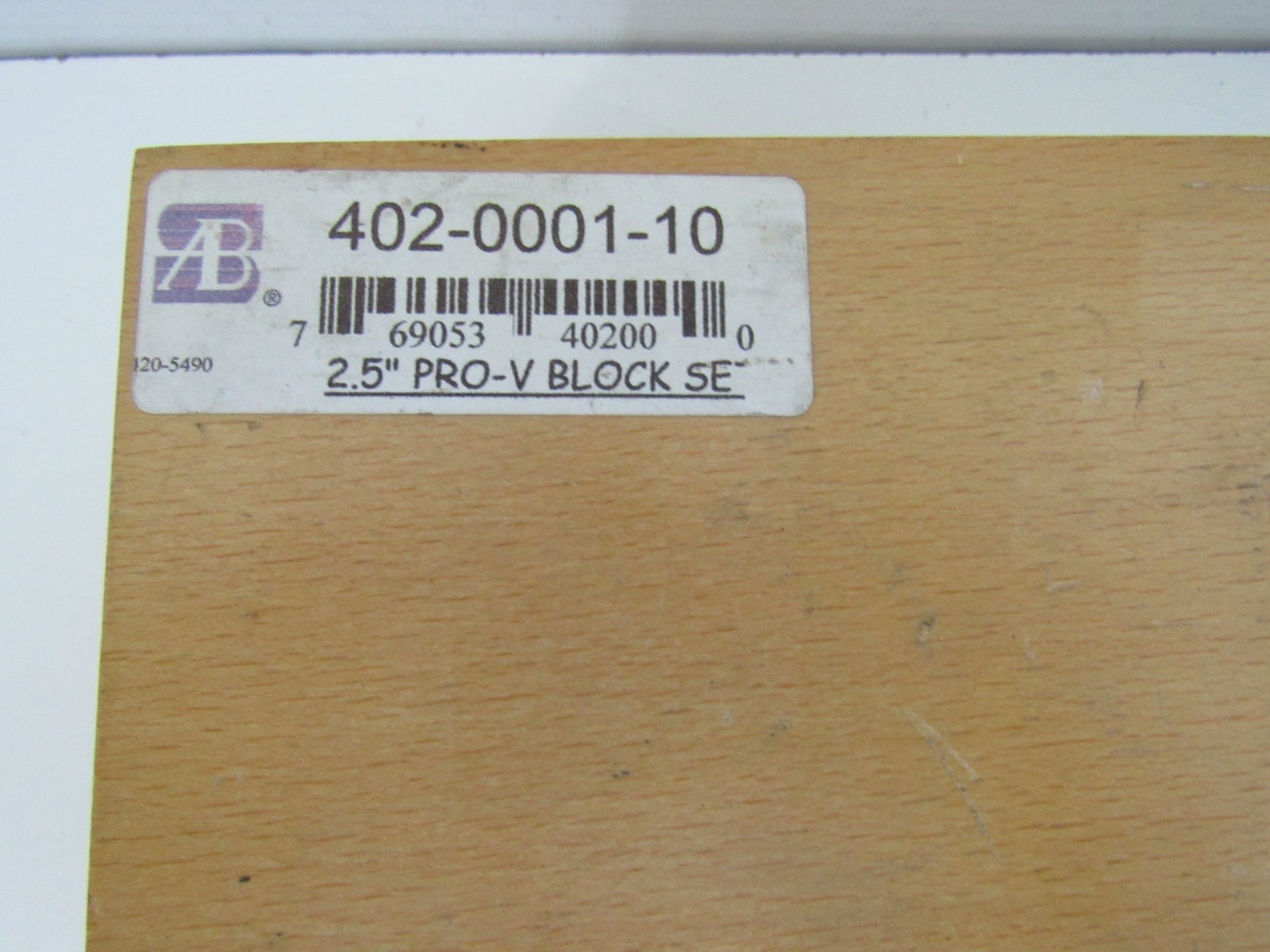 AB V-Block Set with Clamps 2.375L x 2.75W x 2"H w/ Wooden Storage Case (Pg99E)