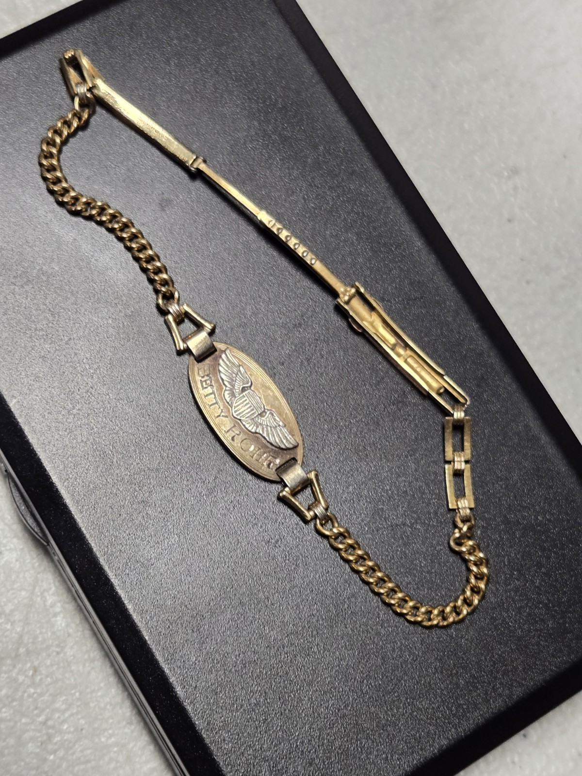 Vintage rare 1942 Sterling Silver WWII US Sweetheart Military Wings Bracelet