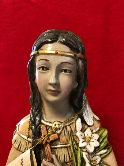 Saint Kateri Tekakwitha Statue 16" New From Colombia #L072