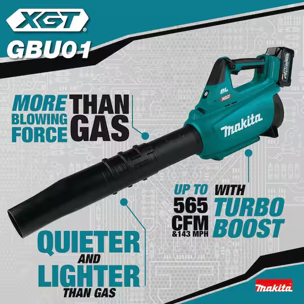 New Makita GBU01Z 40V MAX XGT Brushless Li-Ion Cordless Blower (Tool Only)