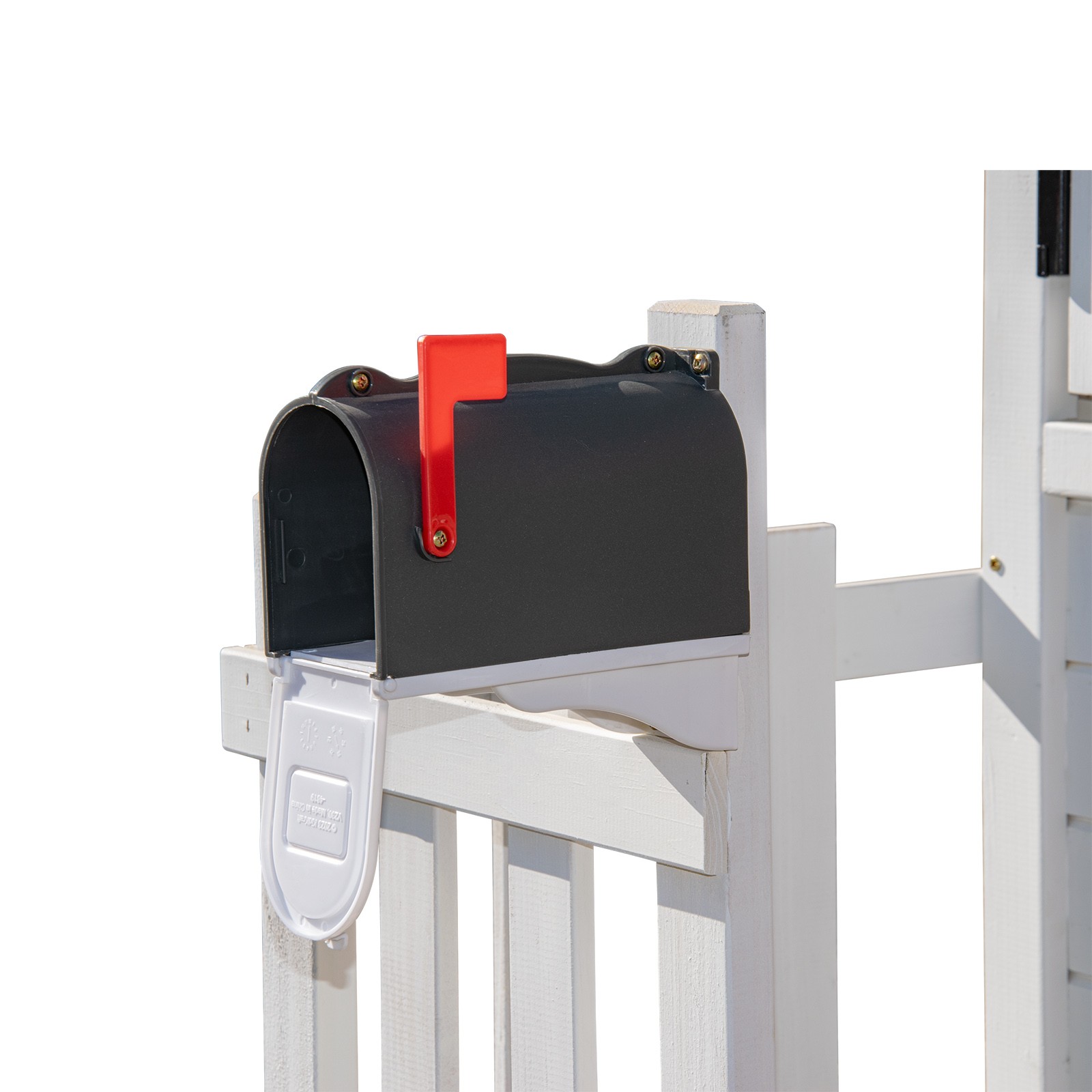 Kids Wooden Playhouse Outdoor Cottage Play Kitchen,Bench,Blackboard,Tic-Tac-Toe