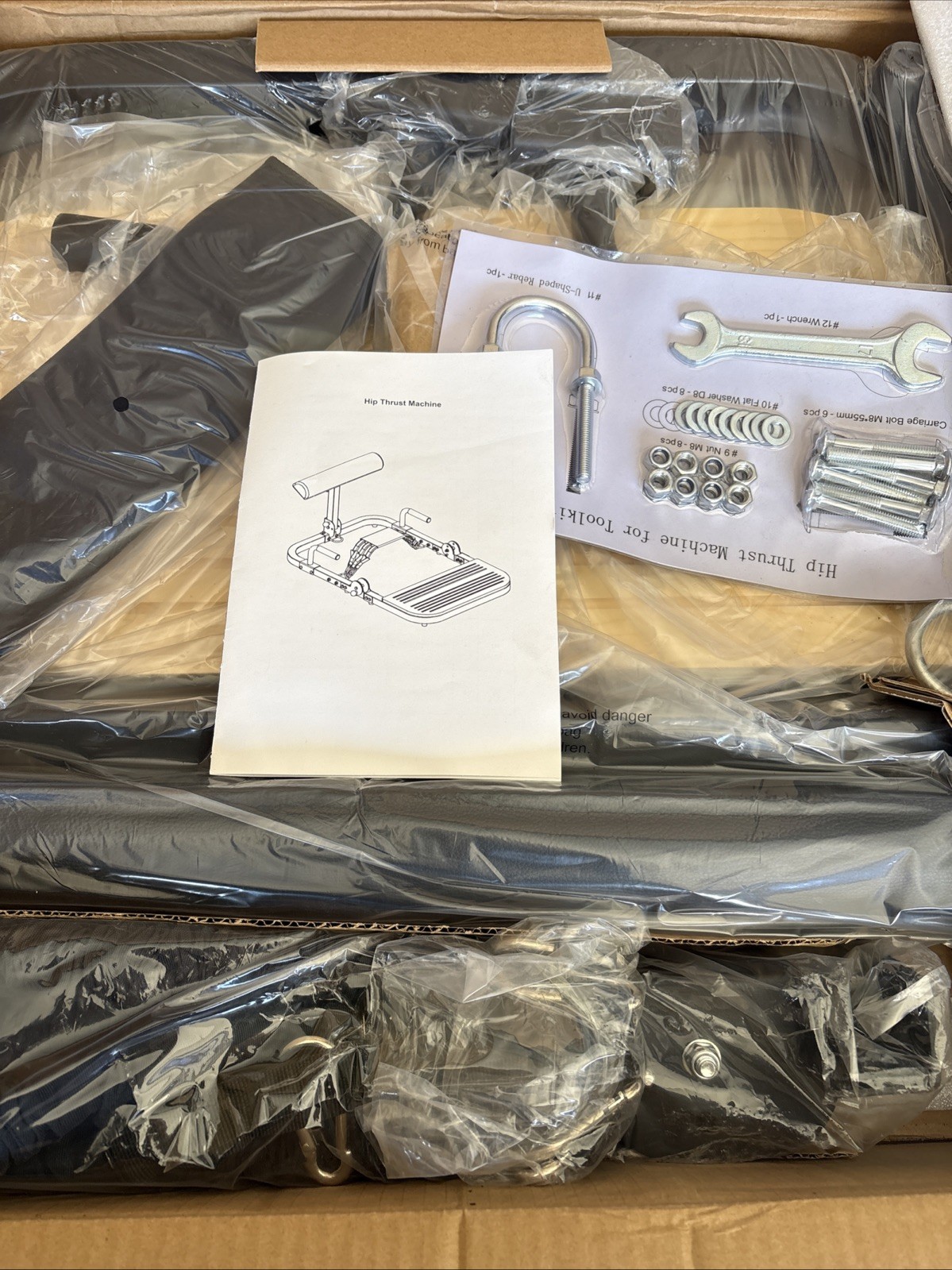 BootySprout Hip Thrust Machine for High Resistance Glute Training - Home Gym