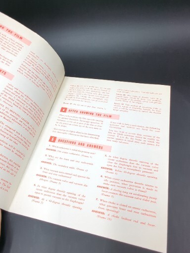 1958 Chevrolet Service Rochester Triple Two Barrel Carburetor Dealer Brochure