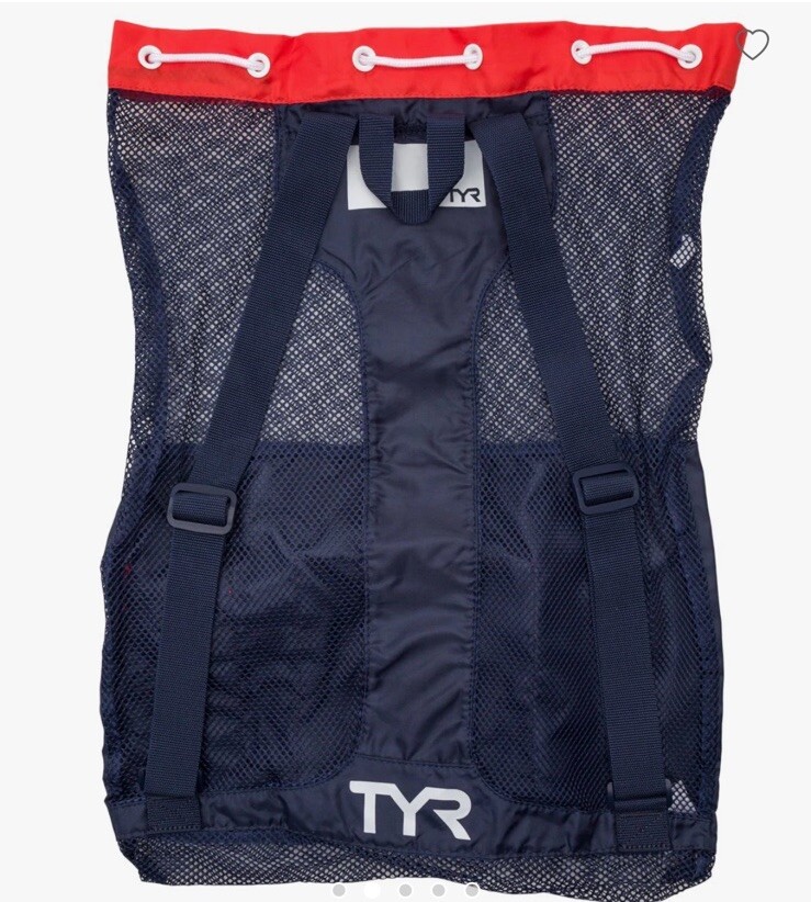 TYR 40L Big Mesh Mummy Backpack, Red White Blue Sz. 40L NEW LBMMB3642