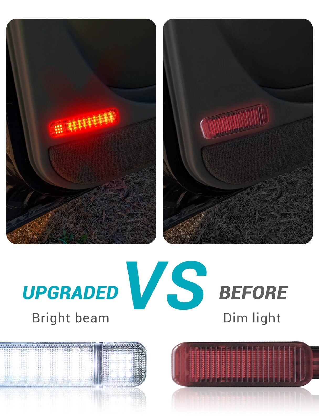 Pair LED Door Courtesy Light For Chevy Silverado Suburban Tahoe GMC Sierra Yukon