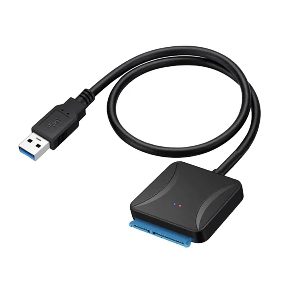 USB 3.0 to SATA III Adapter For 2.5" 3.5" SSD HDD Hard Drive - With Power Supply