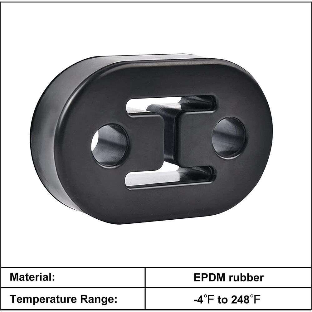 4Pcs Heavy Duty Rubber Exhaust Tail Pipe Mount Bracket Hanger Bushing Insulator