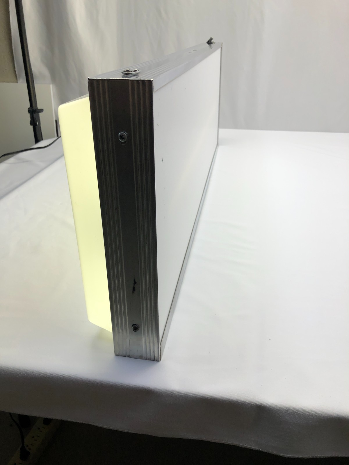 General Tire GT Lighted Tire Dealer Sign White RED Letters Single Sided Hanging