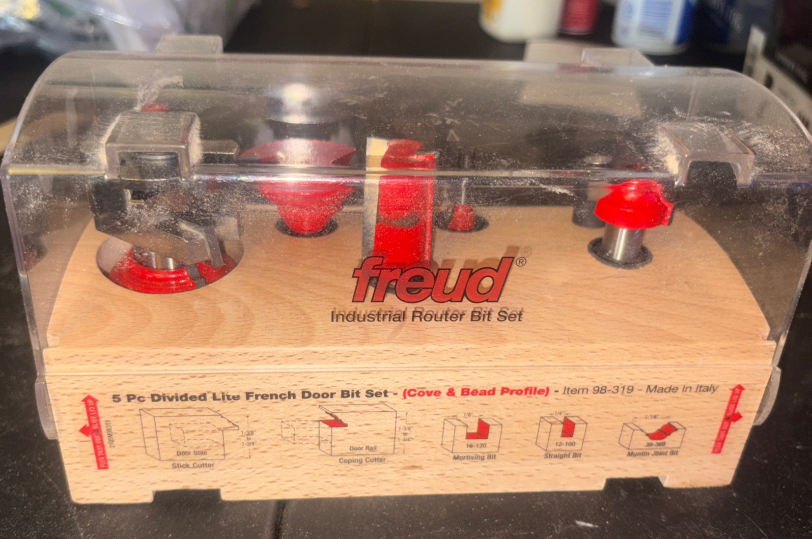 Freud 98-319 5 Piece French Door Bit Set