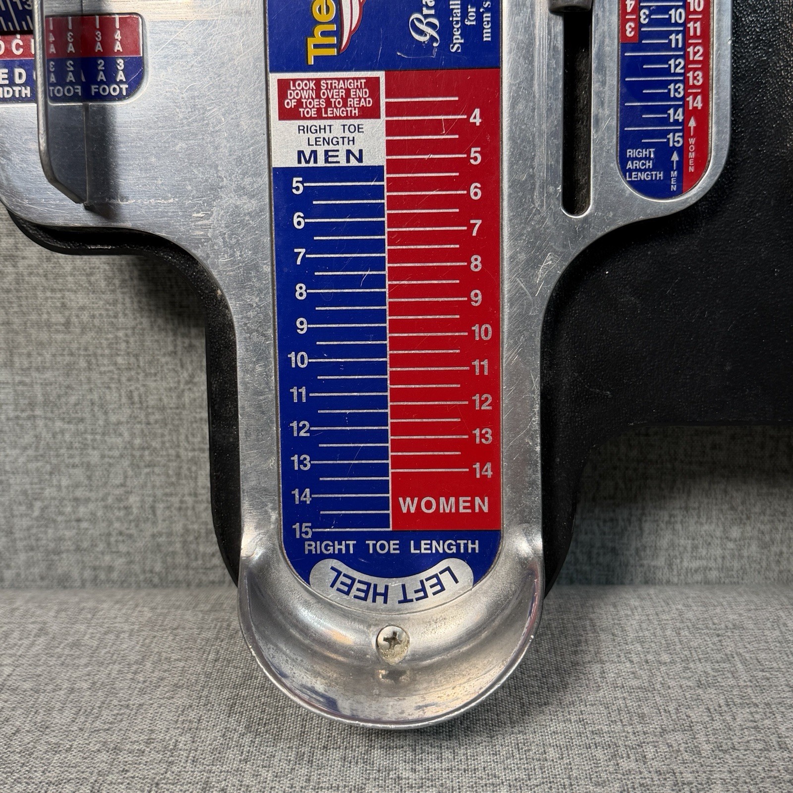 Rare 90s The Athletes Foot Brannock Device Double Board Store Display Shoe Sizer