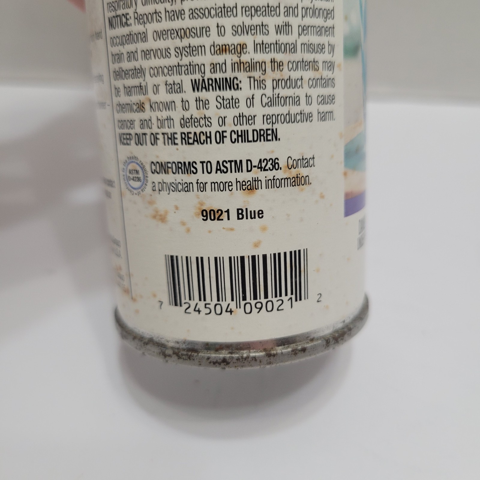 New Krylon Stained Glass 9021 Blue Spray Paint 6 oz Full Spray Can