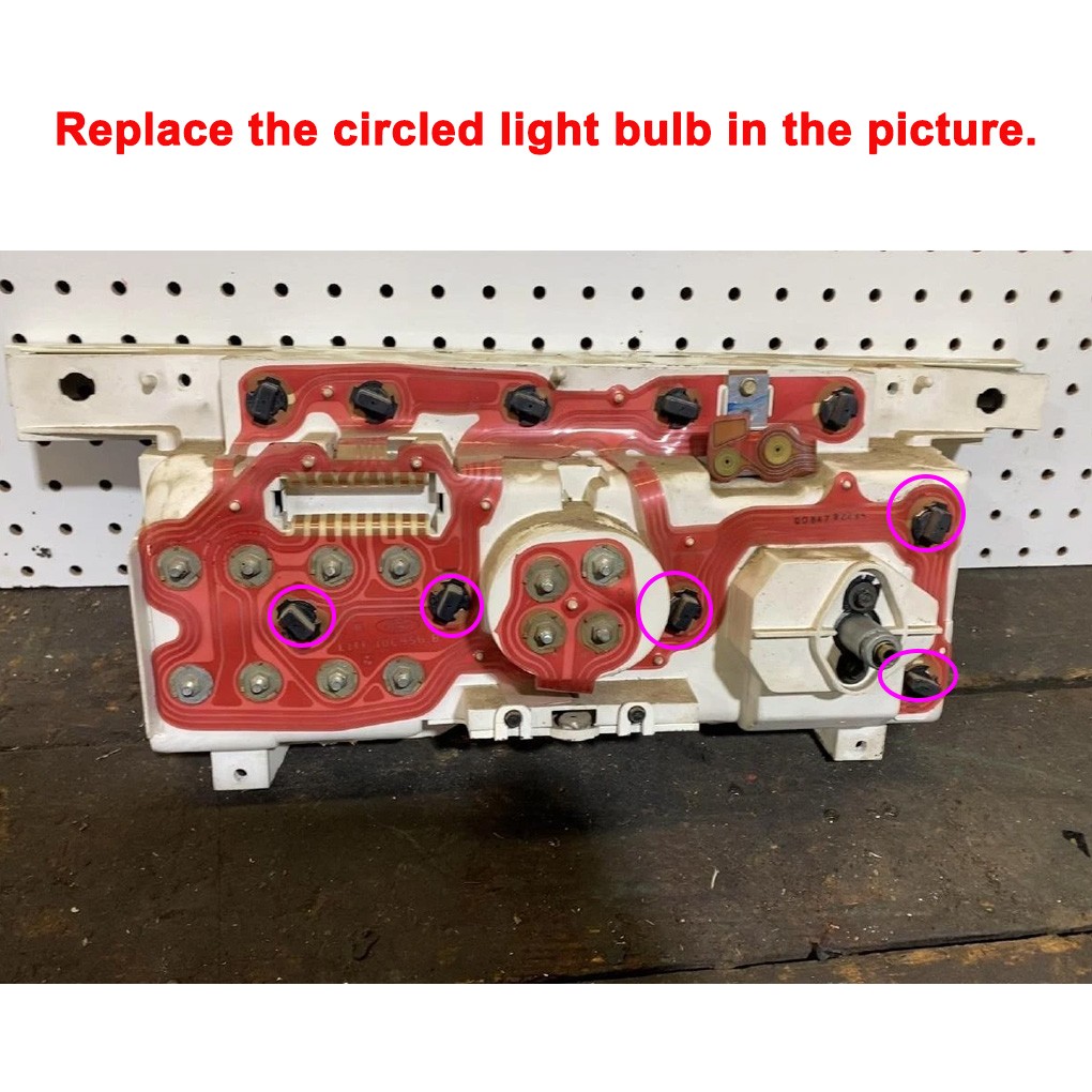 Gauge Cluster LED Dash Kit Ice Blue For Ford 1980-1986 F100 F150 F250 F350 Truck