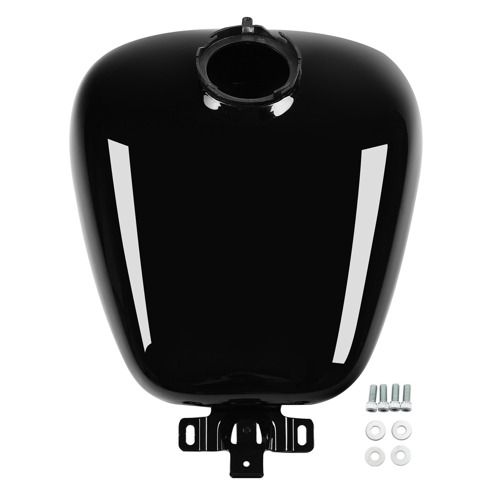 Vivid Black 6 gallon Fuel Gas Tank Fit For Harley Electra Road Glide 2008-2024