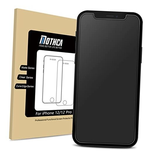 Matte Glass Screen Protector for iPhone 12 Pro/12 Anti-Glare & Anti