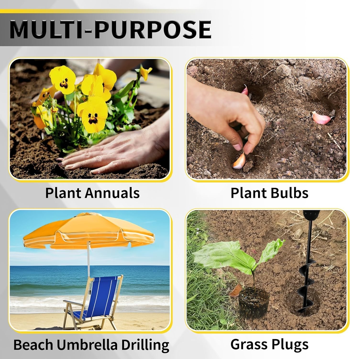 1.6 x 16.5 Plant Auger Drill Bit for Planting, New, Free Shipping