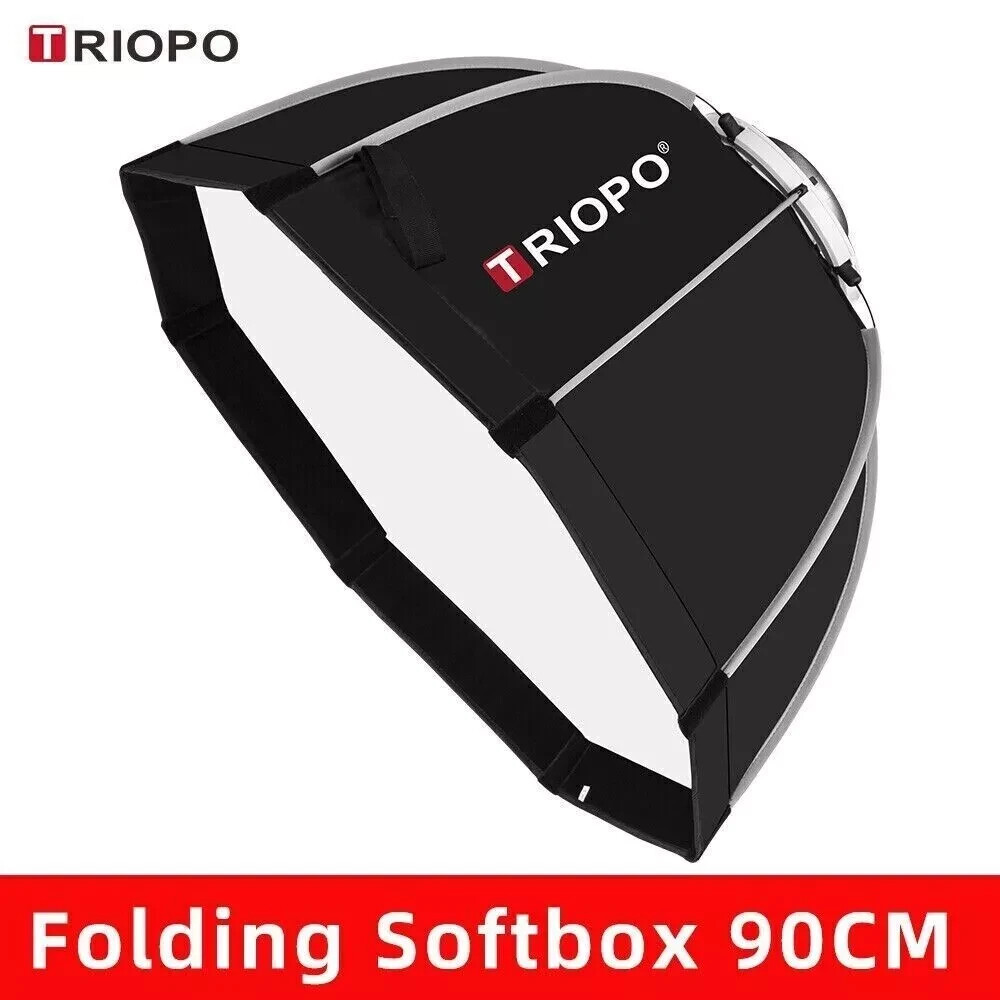 US TRIOPO K2-90 90cm/35.4" Foldable Octagon Softbox fr Studio Bowens Flash Light