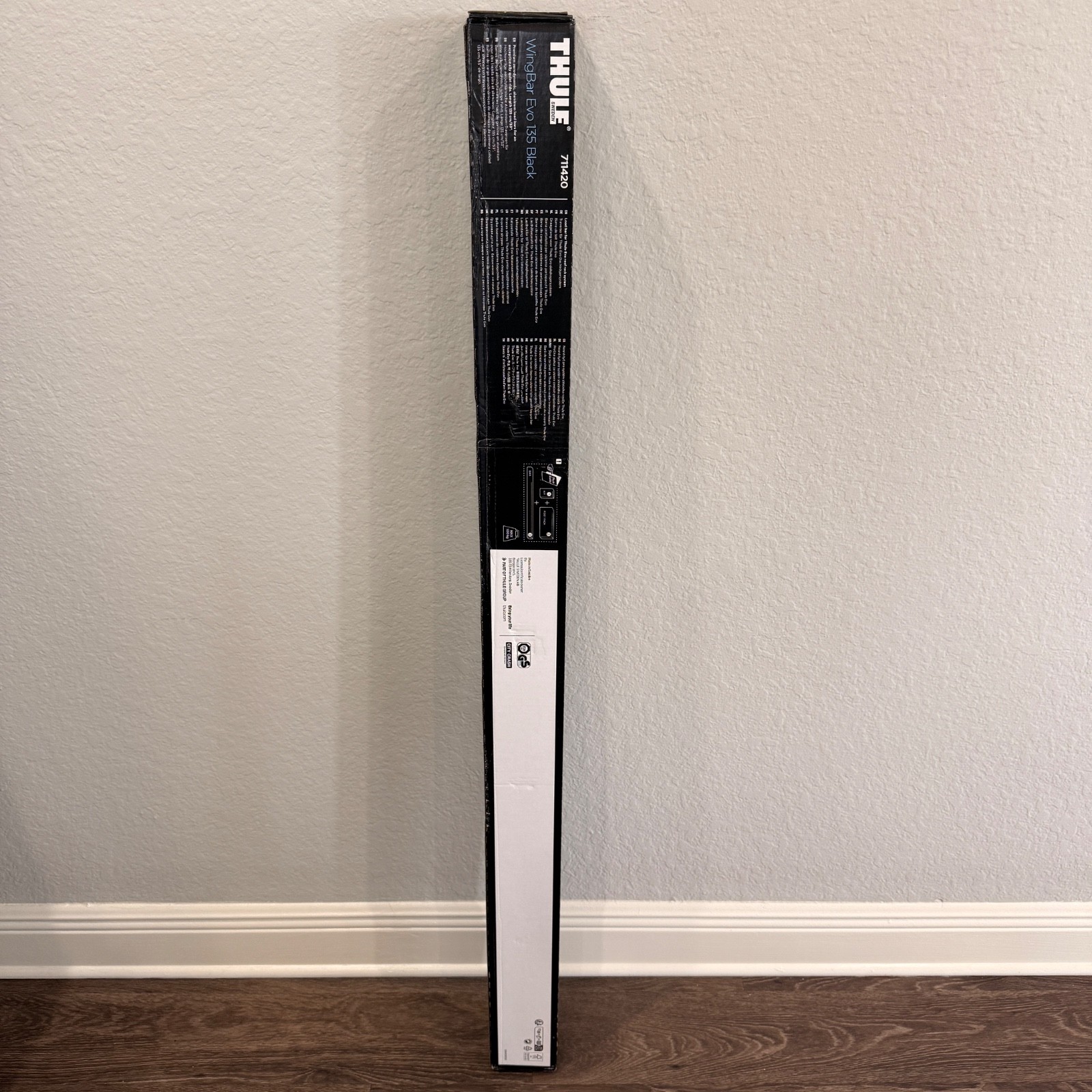 Thule WingBar Evo 135 cm Roof Bars 711420 (53" inches / 2 Pack) Color: Black